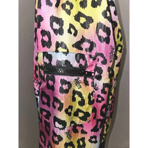 Abbey Dawn by Avril Lavigne Windbreaker Jacket Colorful Cheetah Print Small Rare - Picture 8 of 16